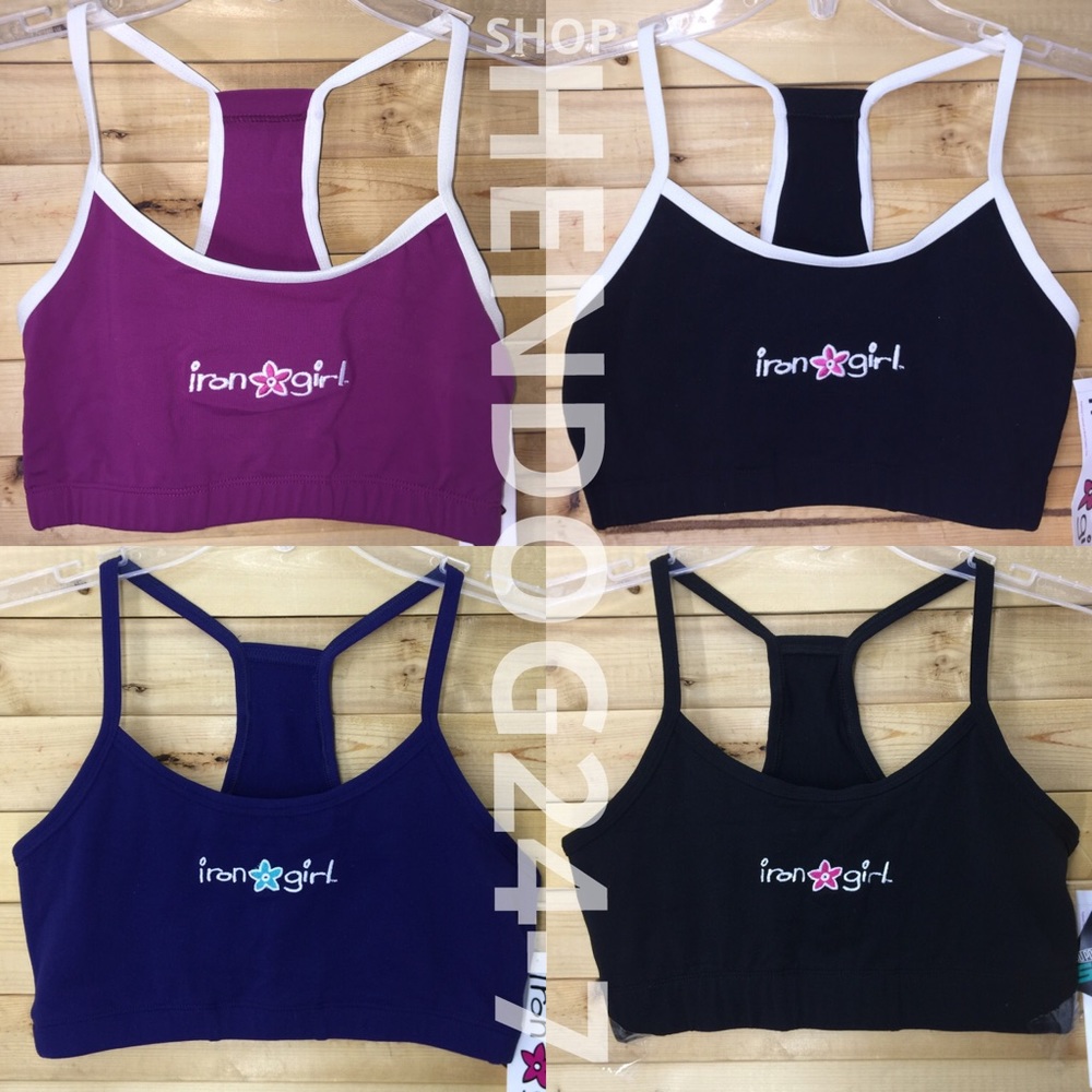 IRON GIRL TRIATHLON BIKE RUN SWIM RACERBACK BRA